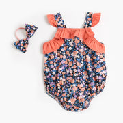 Baby Fashion Casual Cotton Floral Bodysuit