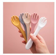 Food Grade Baby Feeding Tableware Silicone Fork